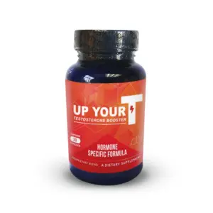 A bottle of up your t supplement